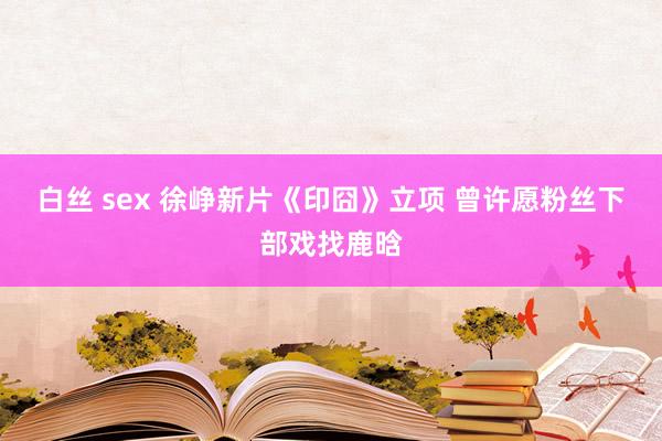 白丝 sex 徐峥新片《印囧》立项 曾许愿粉丝下部戏找鹿晗